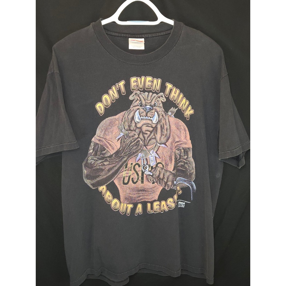 1993 Stand Out Designs Vintage USMC Bulldog T Shirt Mens Large Heavyweight Hanes